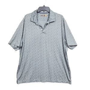 Cremieux‎ Performance Polo XL Tool Print Dad Shirt Handyman Gray